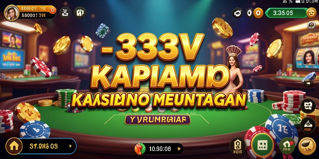 Screenshot 333V menampilkan pengalaman gameplay Kasino yang mendebarkan.