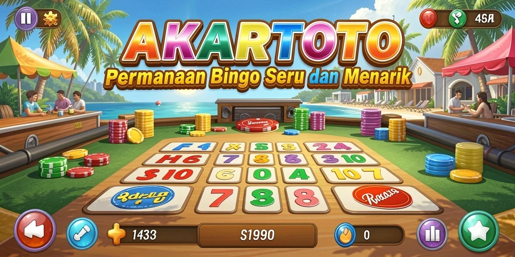 Tampilan gameplay Bingo yang seru dan interaktif di AKARTOTO.
