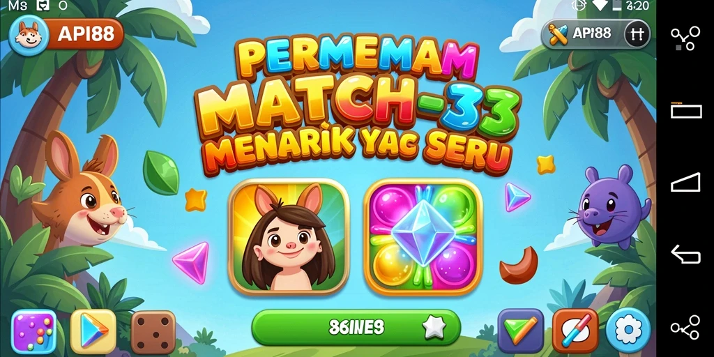 Tampilan gameplay API88 yang penuh warna dan menantang.