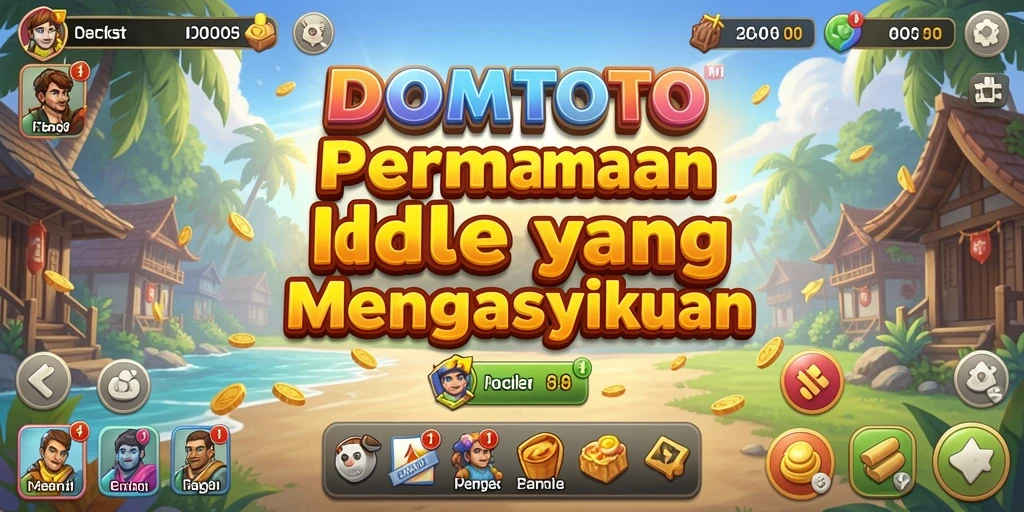 Screenshot DOMTOTO menampilkan gameplay santai dan menarik.