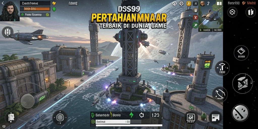 Tampilan gameplay menara pertahanan yang mendebarkan di DS99.