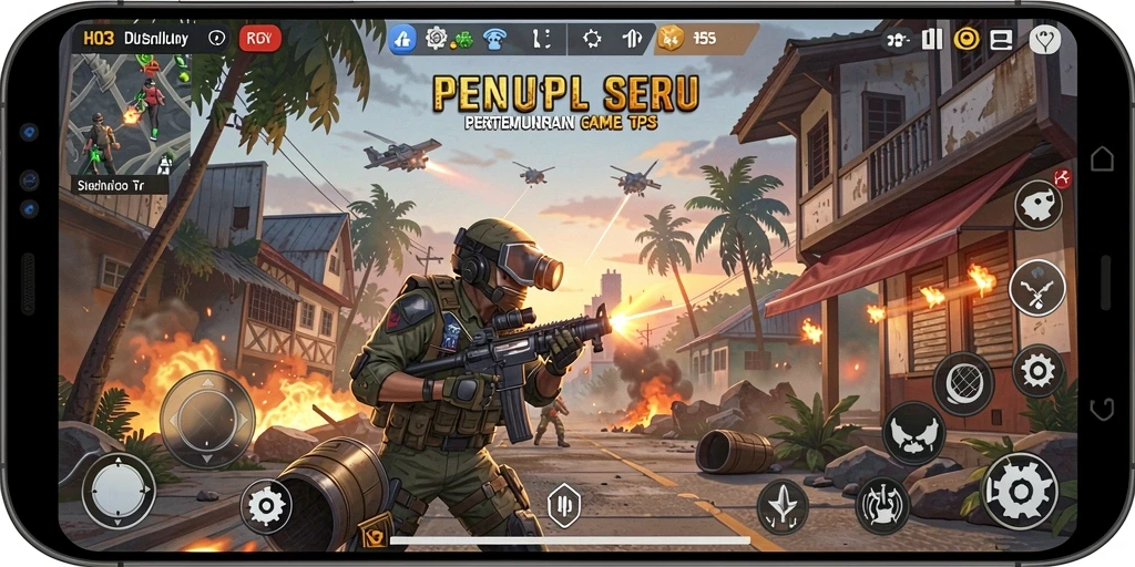 Screenshot H03 menampilkan gameplay seru dalam aksi TPS.