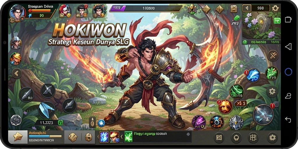 Tampilan menarik dari gameplay HOKIWON yang penuh strategi.