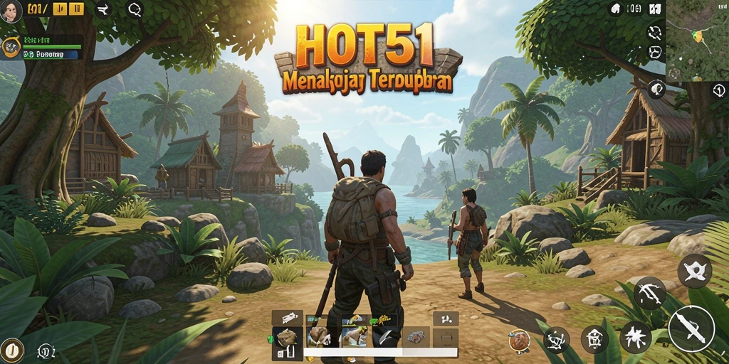 Tampilan gameplay HOT51 yang menakjubkan dalam dunia terbuka.