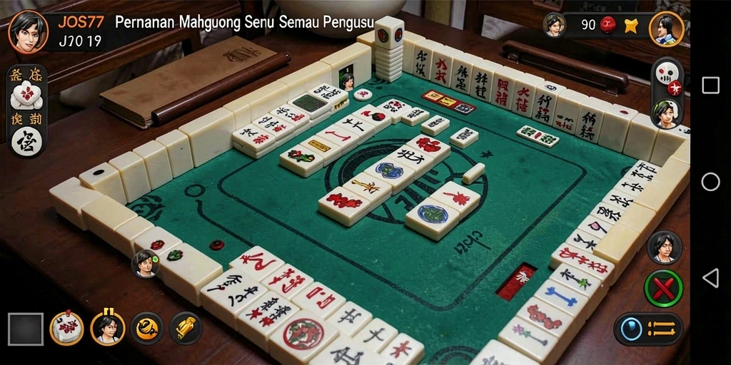 Tangkapan layar gameplay Mahjong dari JOS77 menunjukkan aksi seru.