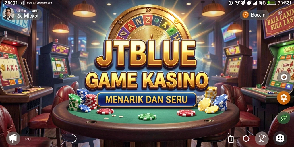 Tampilan permainan Kasino yang seru dan penuh aksi di JTBLUE.
