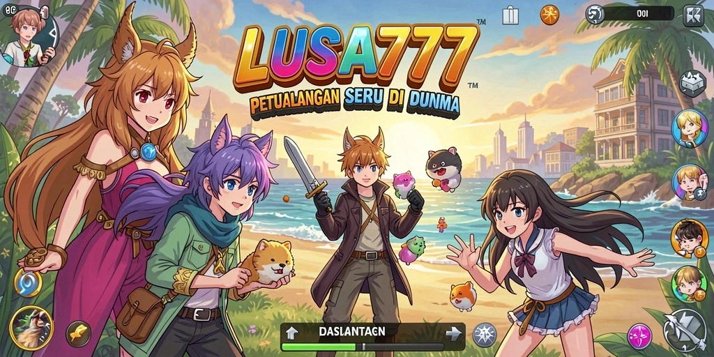 Tampilkan karakter anime dengan aksi seru dari LUSA777.