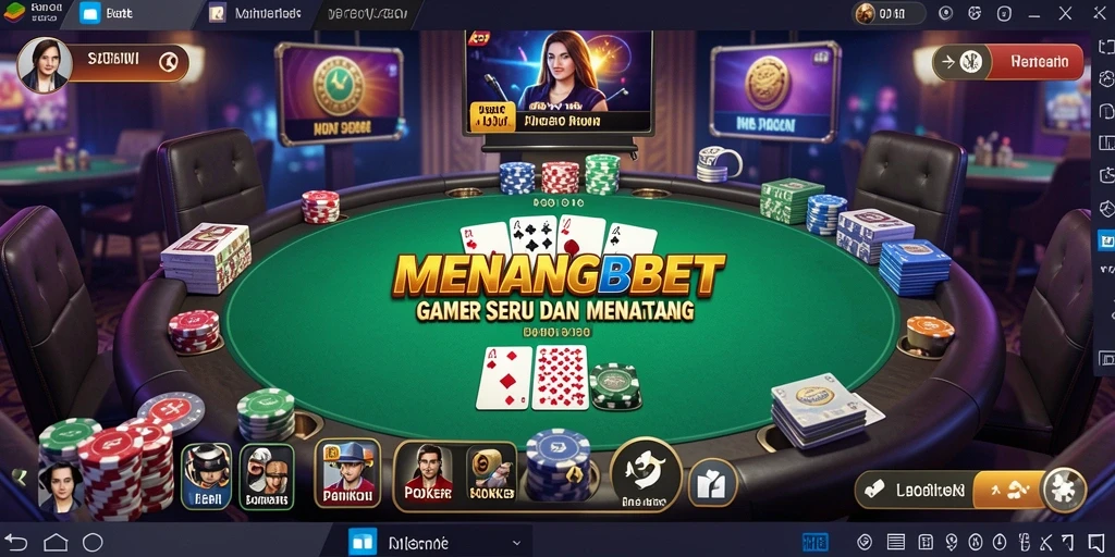 Tampilan gameplay poker yang menarik dan interaktif di MENANGBET.