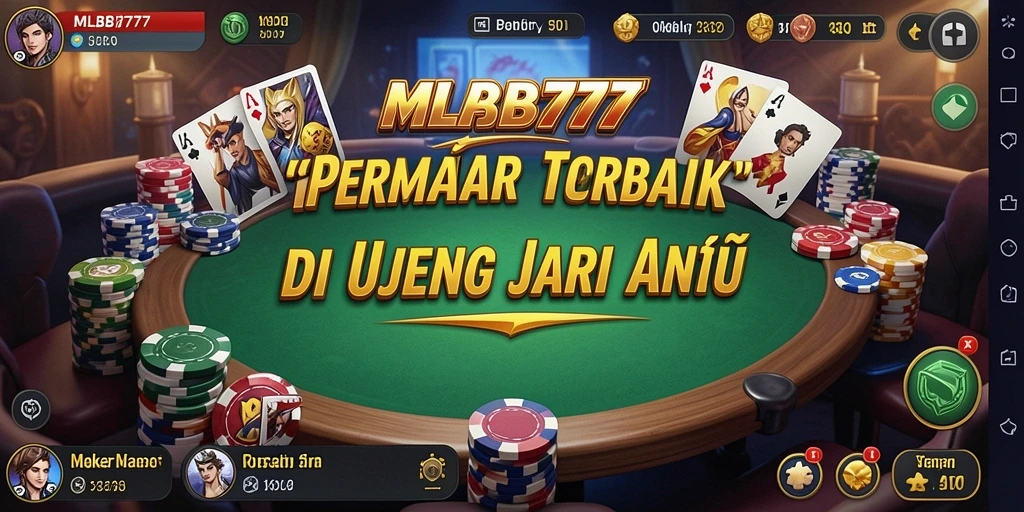 Tampilan gameplay Poker yang seru dan menegangkan di MLBB777.