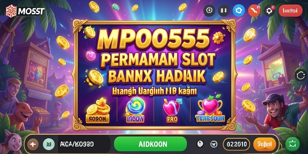 Tampilan screenshot utama MPO555 yang menampilkan gameplay Slot yang mendebarkan.