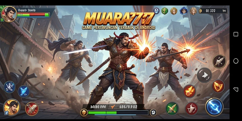 Tampak serunya pertarungan dalam gameplay MUARA777.