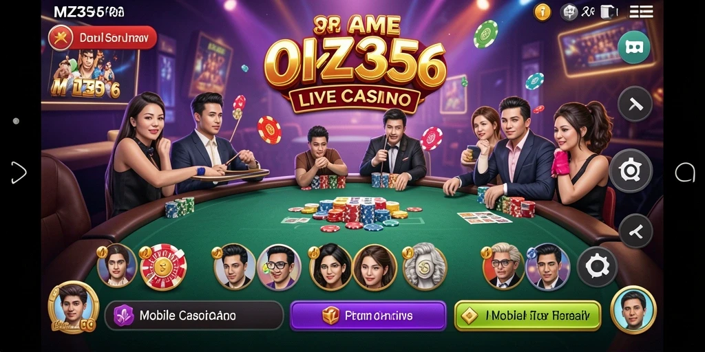 Gameplay mendebarkan di aplikasi Live Casino MZ356