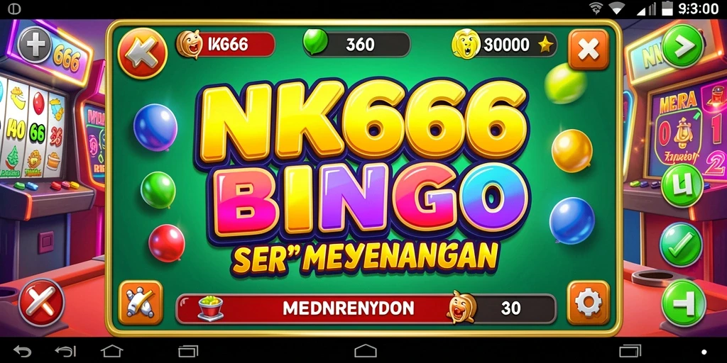 Gameplay NK666 yang seru dengan suasana bingo yang menyenangkan.