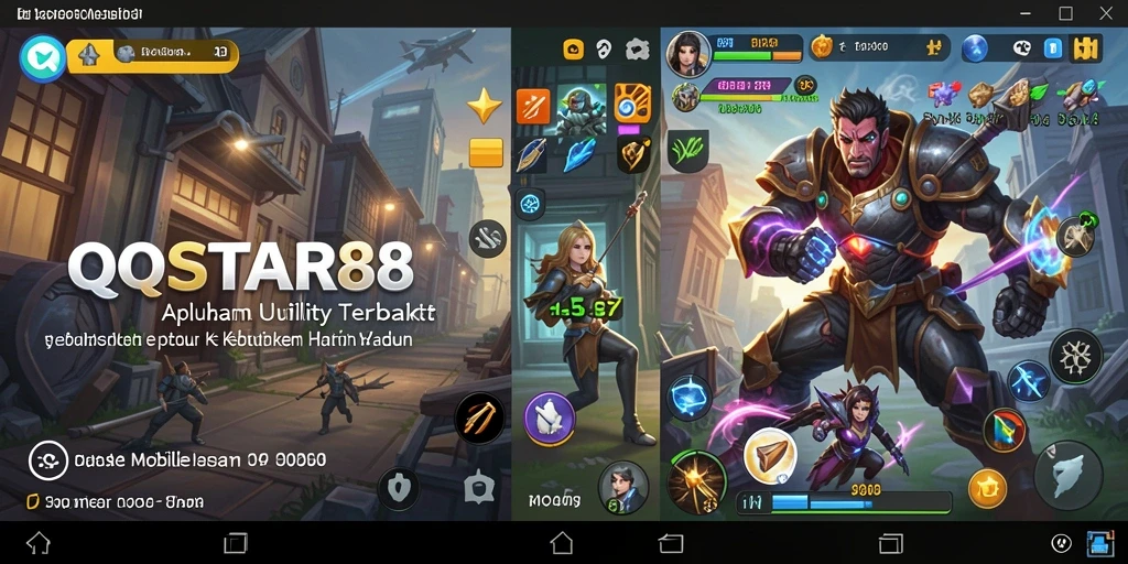 Tampilan antarmuka <strong>QQSTAR88</strong> yang bersih dan modern untuk aplikasi Utility.