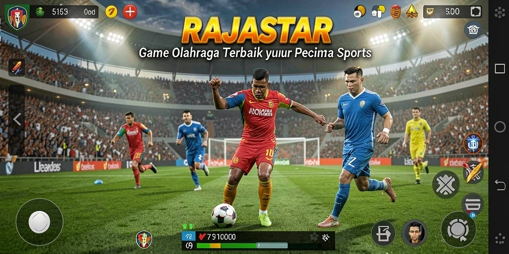 Tampilan gameplay RAJASTAR yang seru dan mendebarkan.