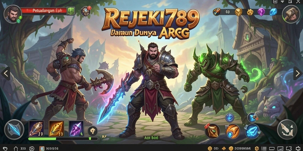 Screenshot gameplay menunjukkan aksi seru dalam pertarungan ARPG.