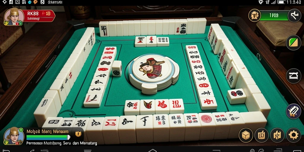 Tampilan gameplay RK88 yang menegangkan dan strategi Mahjong.