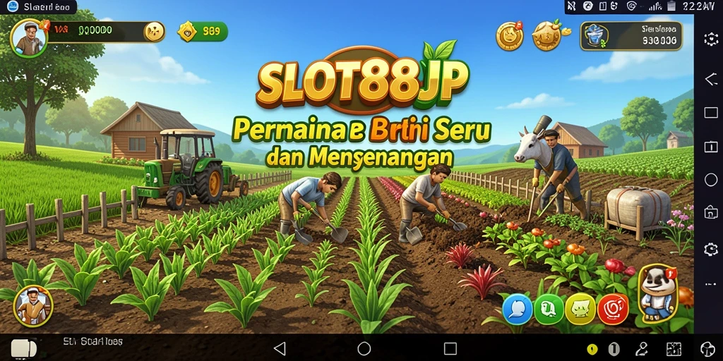 Gameplay SLOT88JP yang seru dalam bertani di lahan virtual.