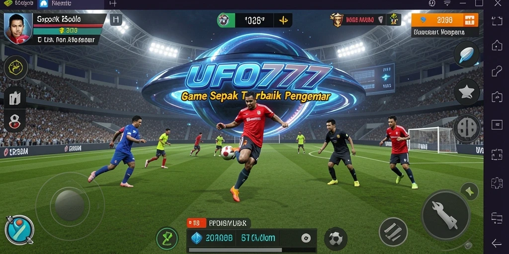 Gameplay seru UFO777 menampilkan aksi sepak bola yang mendebarkan.