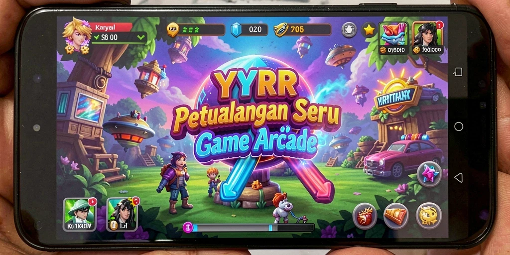 Tampilan gameplay <strong>YYRR</strong> yang penuh warna dan menyenangkan.